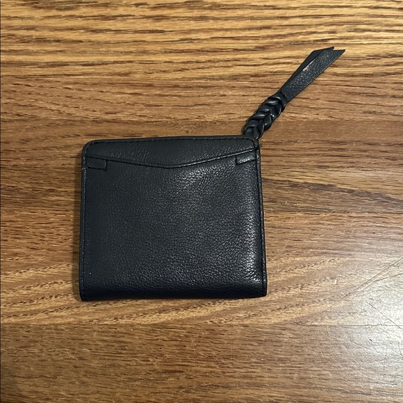 Fossil Wallet Mini Navy Blue Cowhide Leather Zip & Snap Closures - Picture 2 of 6